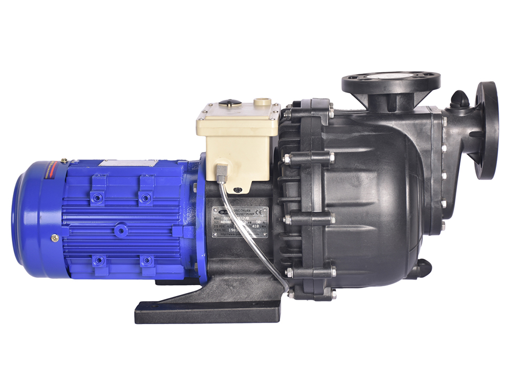 Acid and alkali resistant self priming centrifugal pump